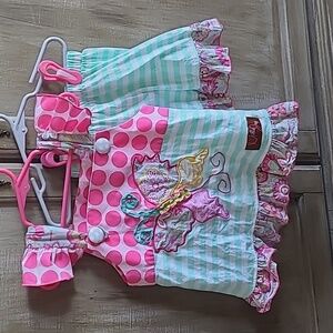 🦋 Adorable Butterfly Ruffle Short Set